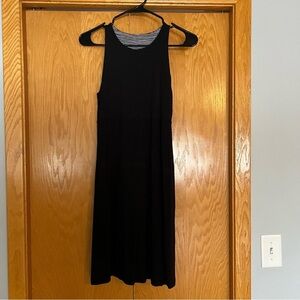 Athleta Reversible Striped White and Black Sleeveless Dress size XS